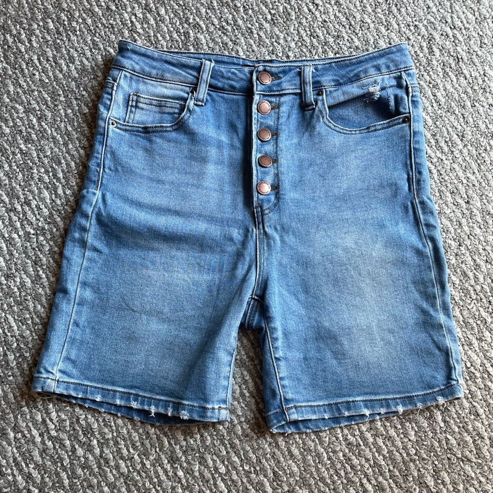 Risen Denim Shorts